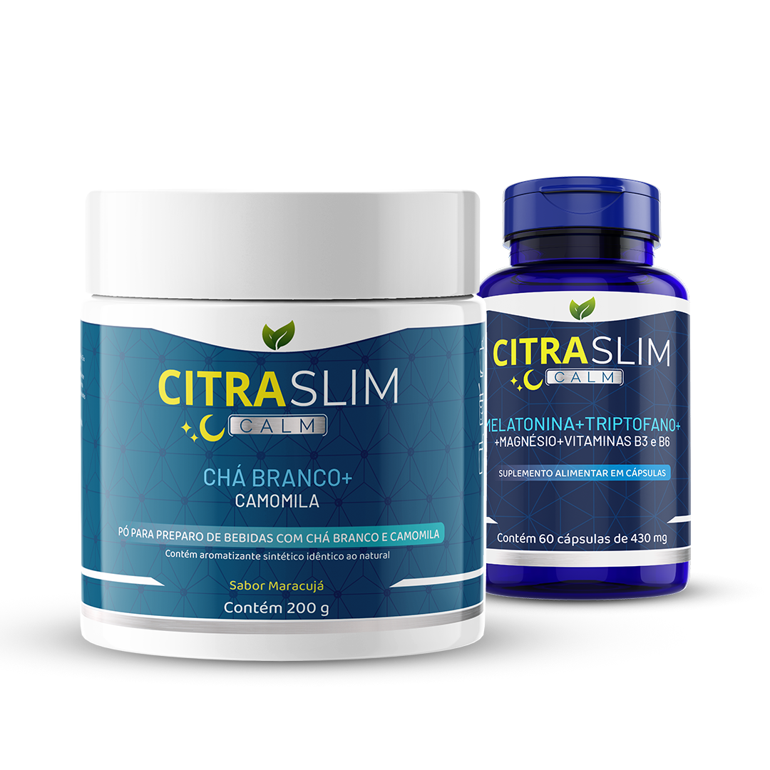 1 CitraSlim Calm Melatonina + 1 CitraSlim Chá