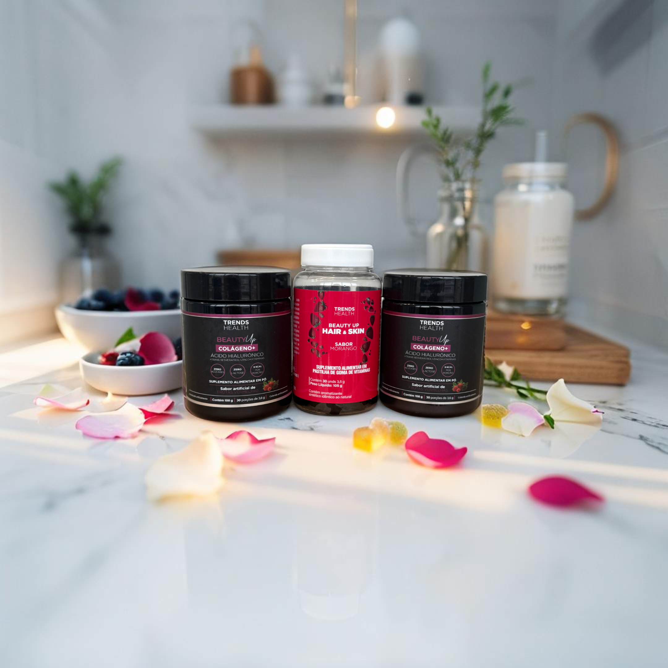 2 Colágenos + 1 Beauty Up Hair DE BRINDE!
