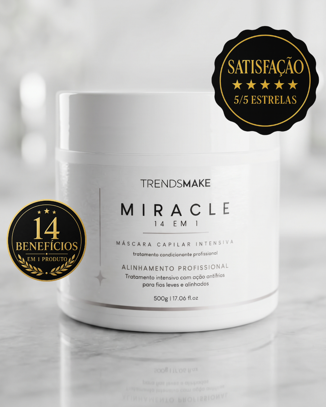 Máscara Capilar Intensiva Miracle 14 em 1 - 500g