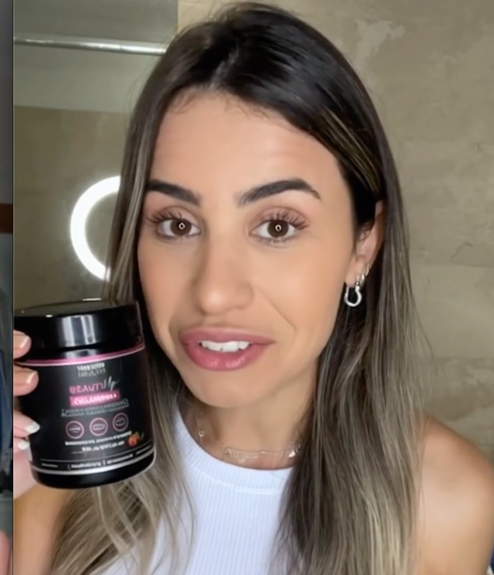 Colágeno verisol com ácido hialurônico trans-reveratrol e vitaminas Beauty Up