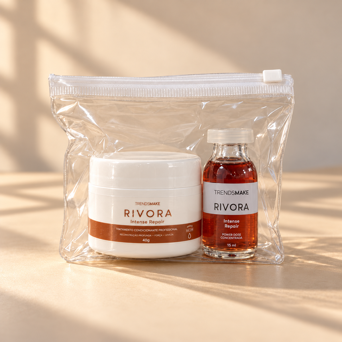 Kit Ampola Rivora + Máscara Rivora 40g + Mini Bag